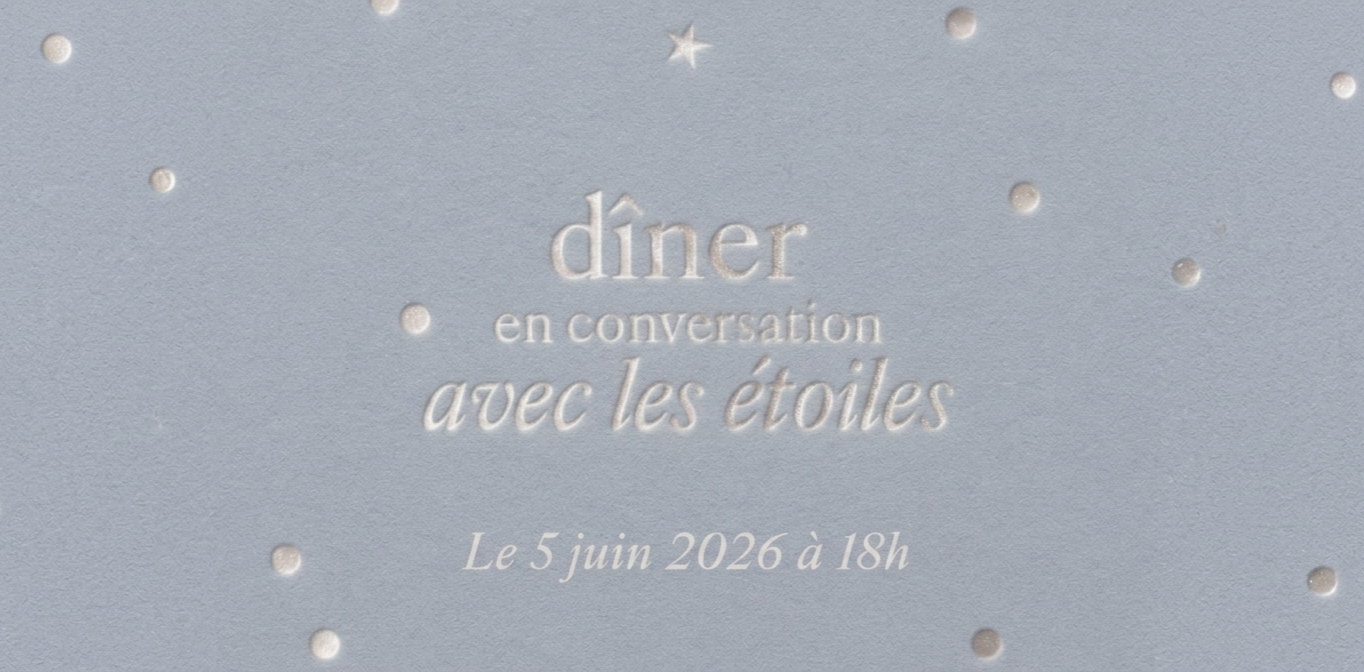 Dîner en conversation avec les étoiles